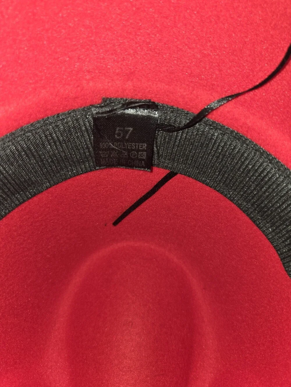 Ina Red Felt Fedora Hat - Structured Wide Brim
